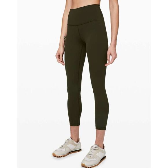 Lululemon Wunder Under High-Rise Tight 25" *Full-On Luxtreme Dark Olive Sz 10 - Picture 1 of 7